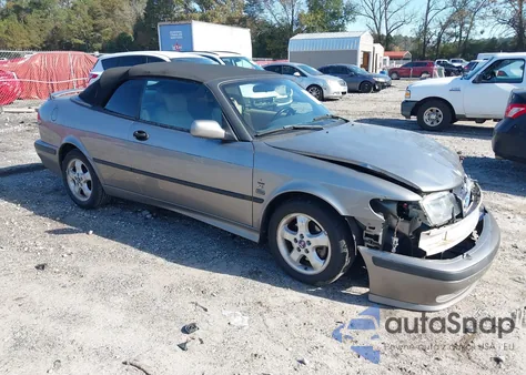 2001 Saab 9-3 Se from USA, damaged, VIN YS3DF78K017007207